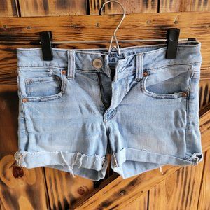 American Eagle Midi Super Super Stretch Denim Short